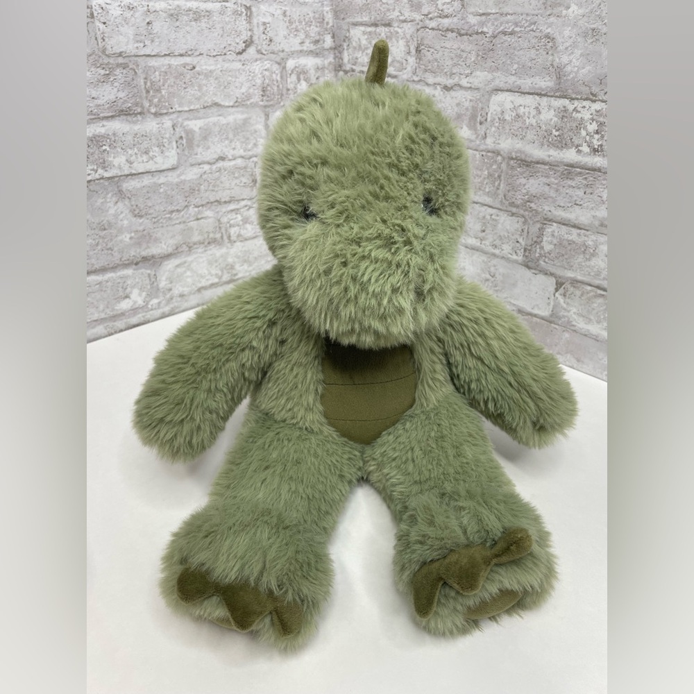 Vermont Teddy Bear Plush Dinosaur Stuffed Animal 15"Green Rare HTF Lovey Stuffie
